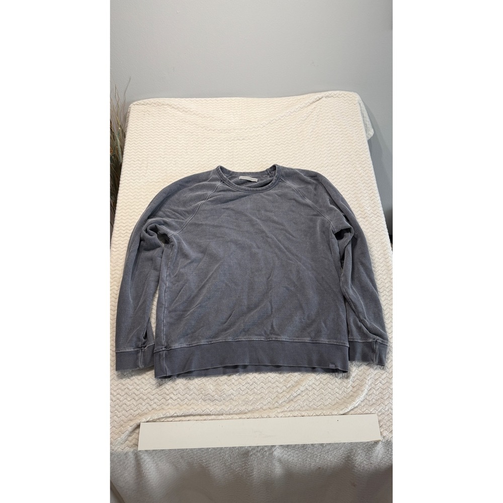 Outerknown Sur Sweatshirt Mens XL Blue Gray Raglan French Terry Pullover 4601